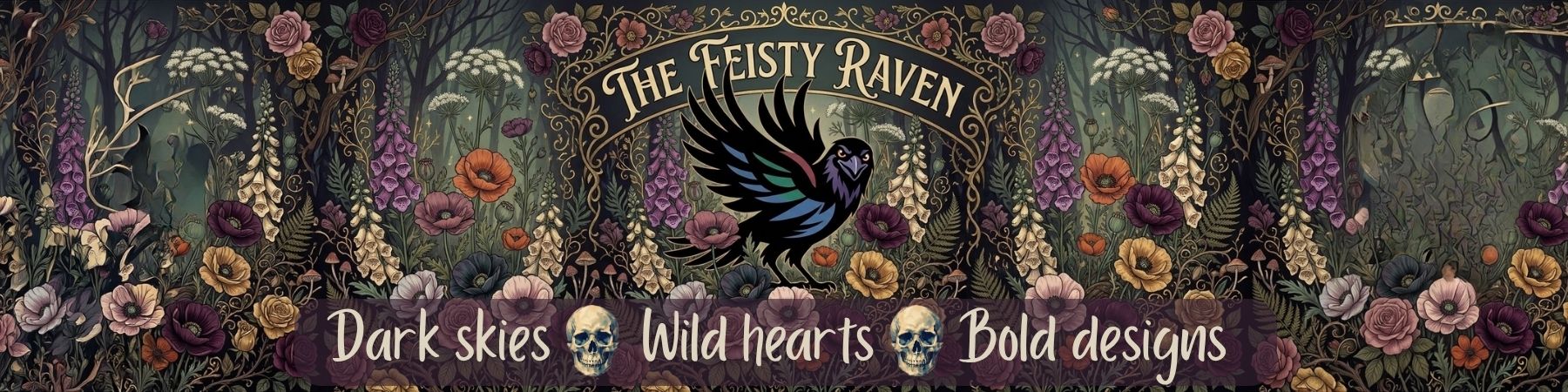 The Feisty Raven: Dark skies. Wild hearts. Bold digital art.